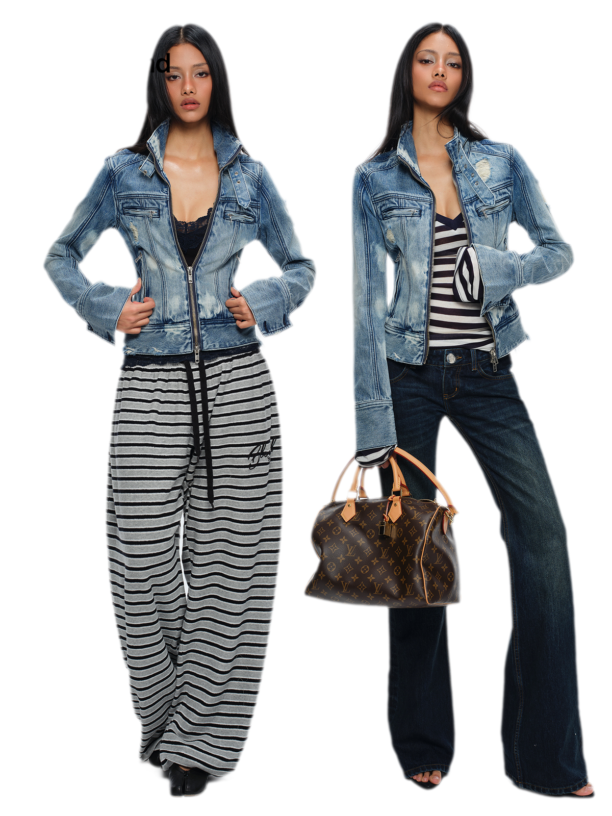 Distressed Cropped Denim Jacket