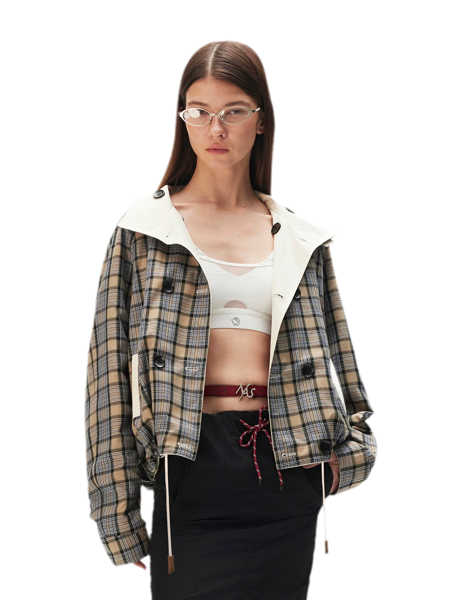 Yarn-Dyed Plaid Reversible Jacket