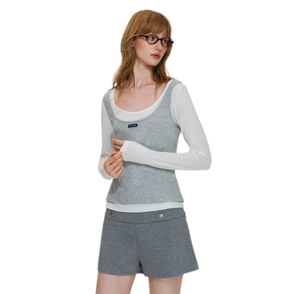 Modal Napoleon Button Shorts