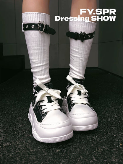 Canvas Platform Sneakers