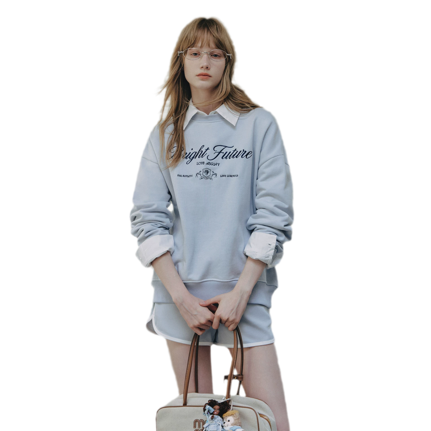 Embroidered Graphic Crewneck Sweatshirt
