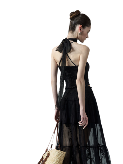 Halter Neck Bow Top