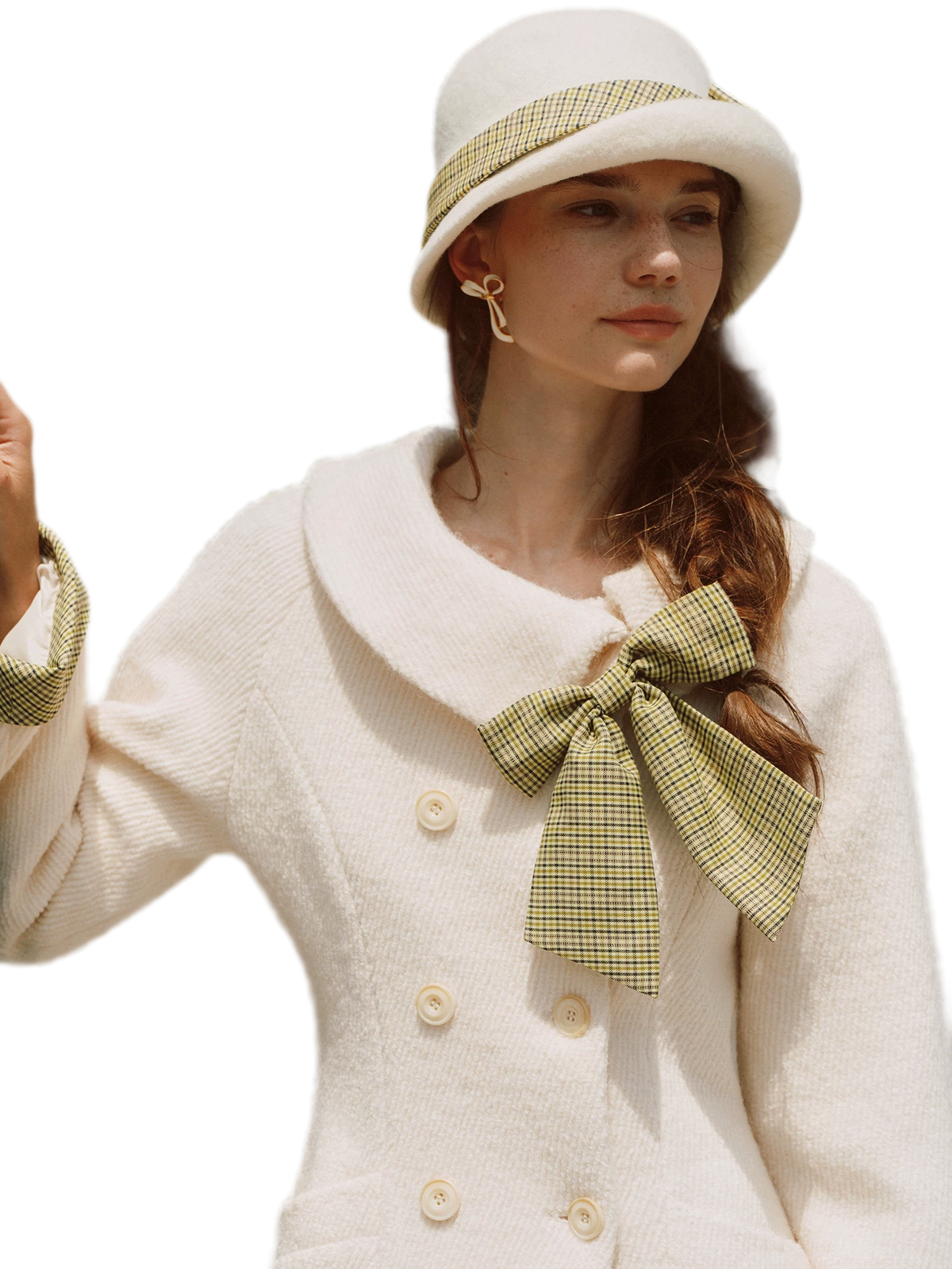 Twill Wool A-Line Coat
