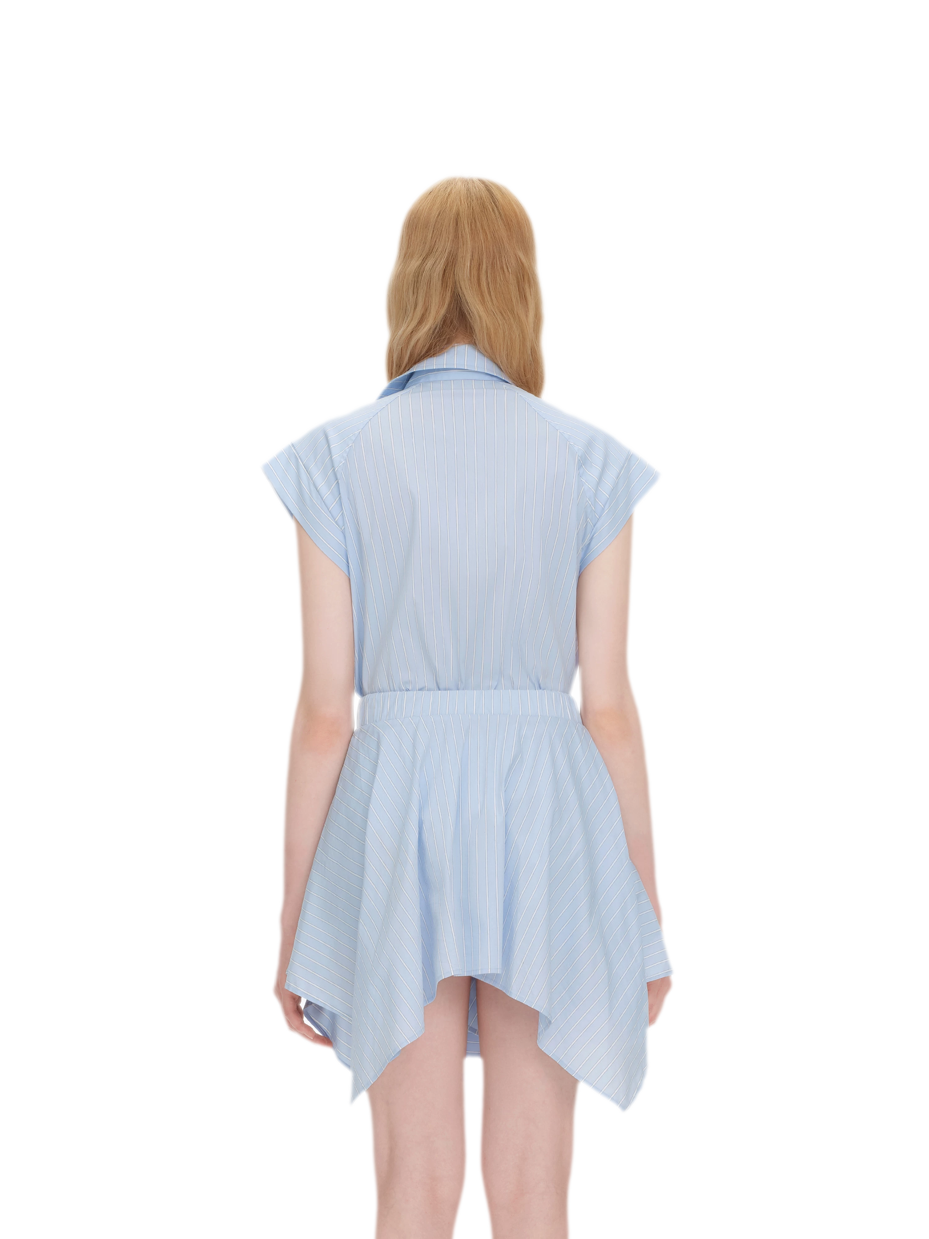 Deconstructed Shirt Dress Two-Piece Set