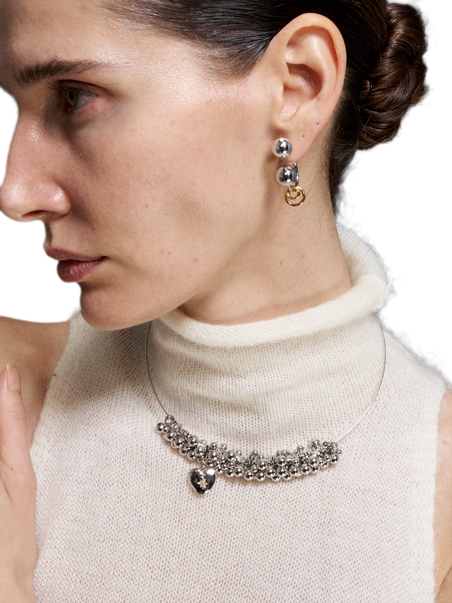 Silver Heart Pendant Necklace