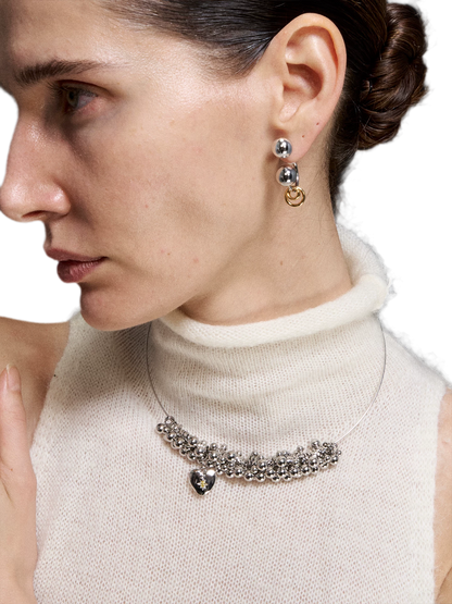 Silver Heart Pendant Necklace