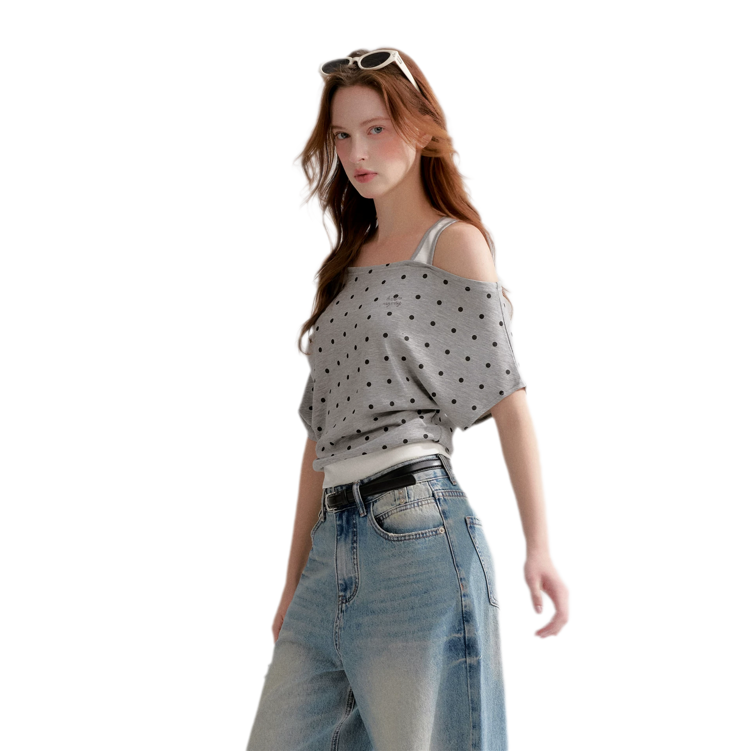 Polka Dot Layered T-Shirt