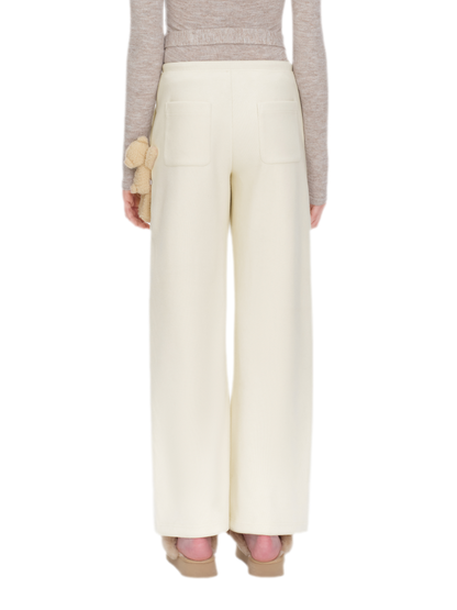 Fleece V-Waist Wide-Leg Pants