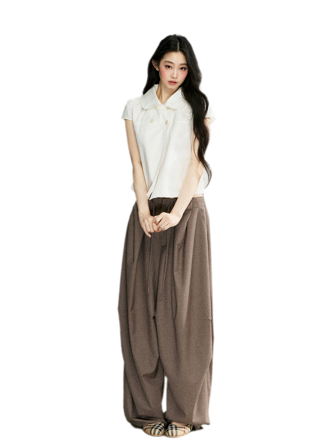 7SHIFTIN Pleated Wide Leg Pants – view 2