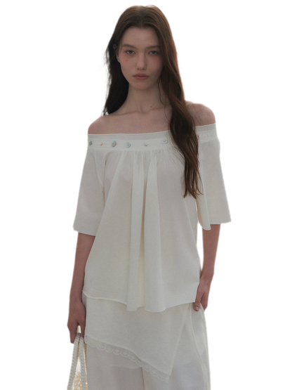 Modal Asymmetric Draped Top