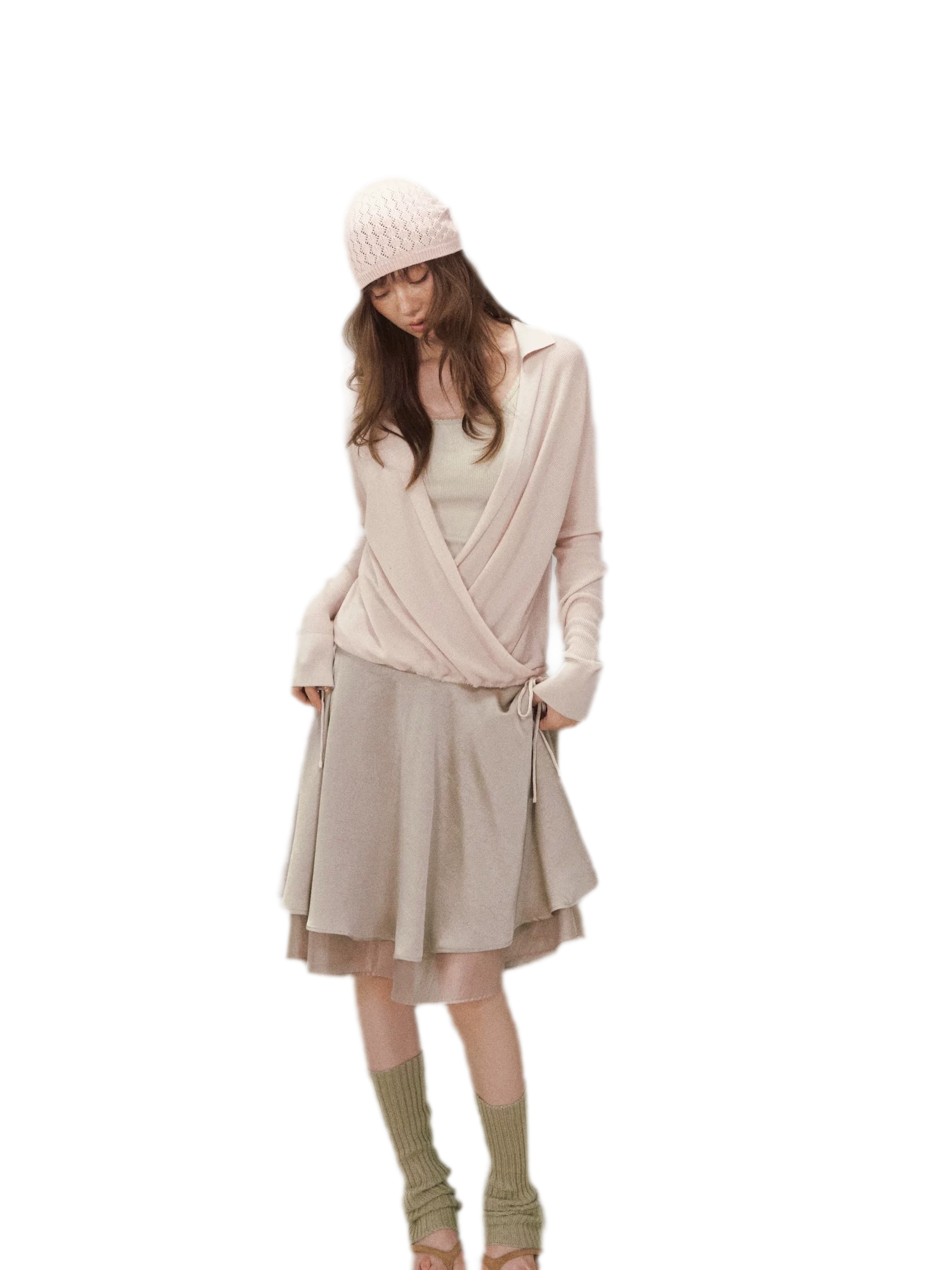 Satin Midi Skirt
