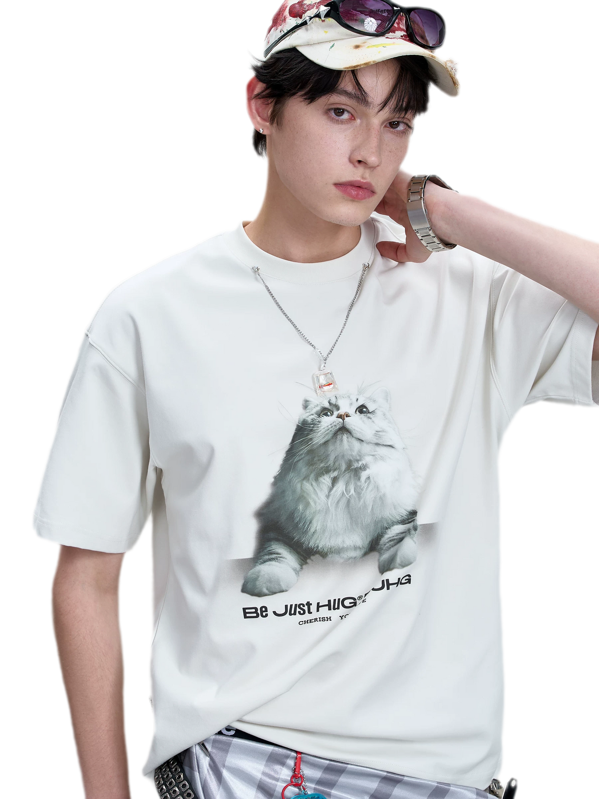 Tactile Graphic Loose T-Shirt