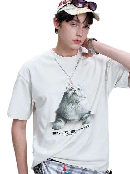 Tactile Graphic Loose T-Shirt