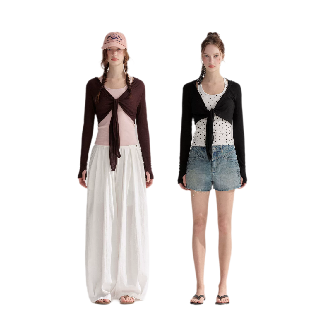 Tie Front Shrug Tank