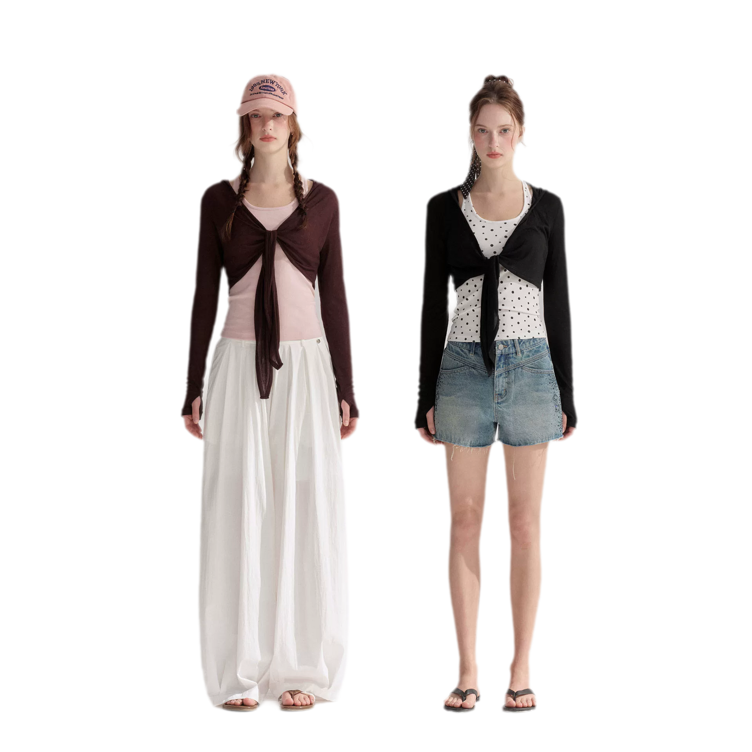 Tie Front Shrug Tank