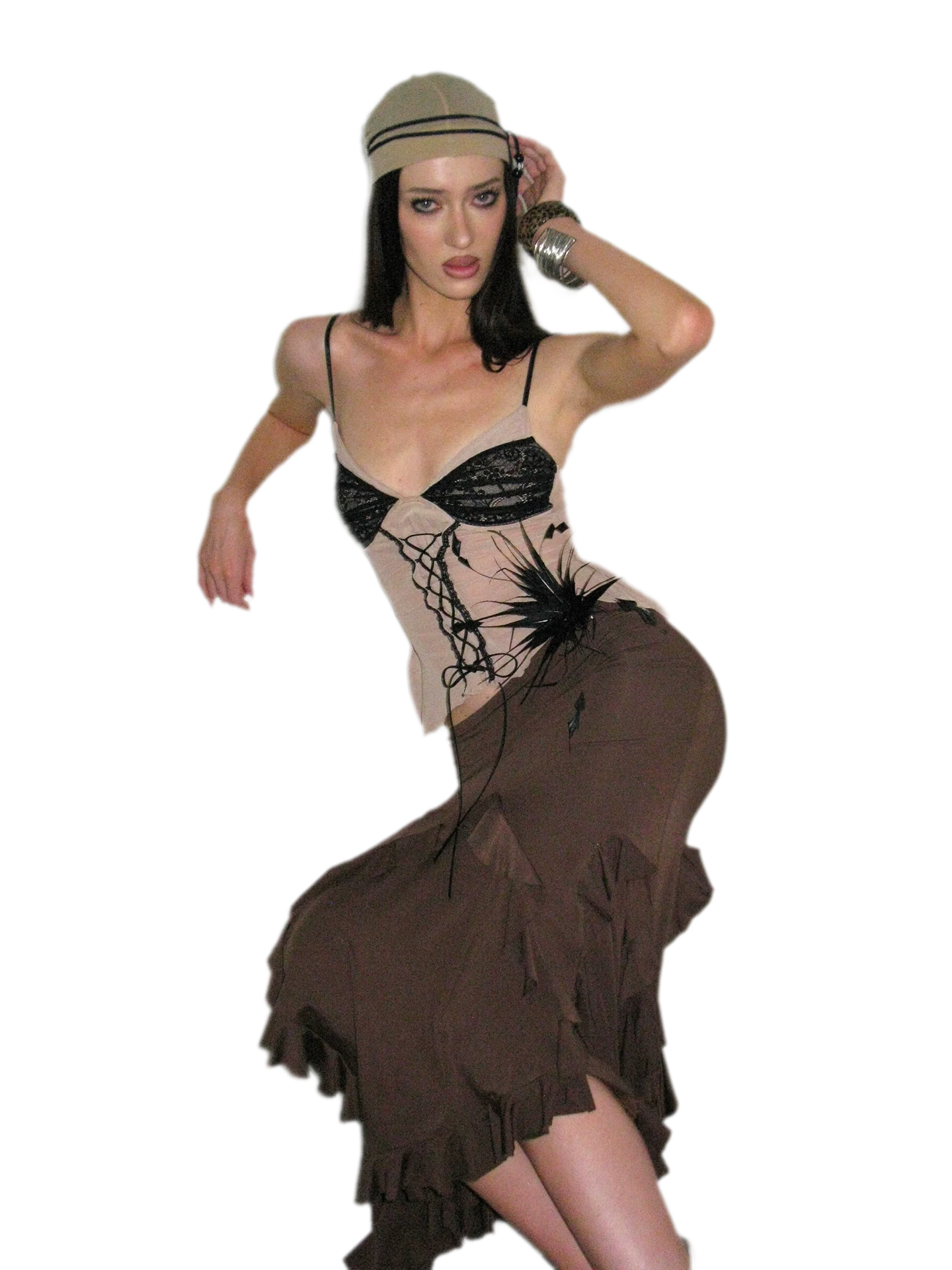 Lace Ruched Mermaid Set
