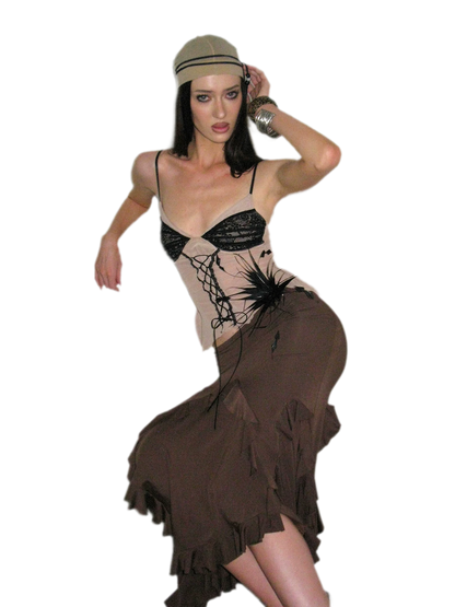 Lace Ruched Mermaid Set