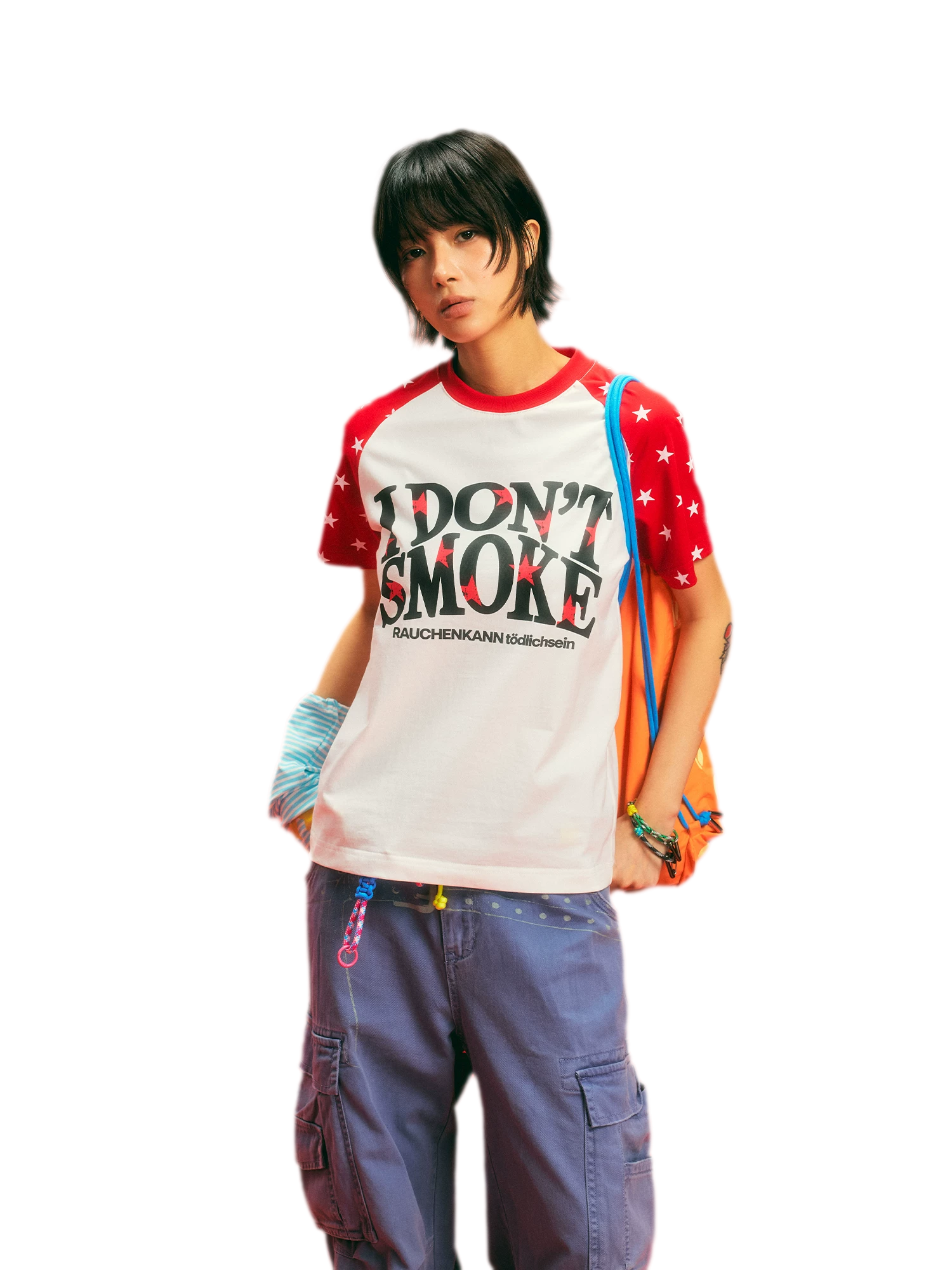 Cotton Star Print T-Shirt