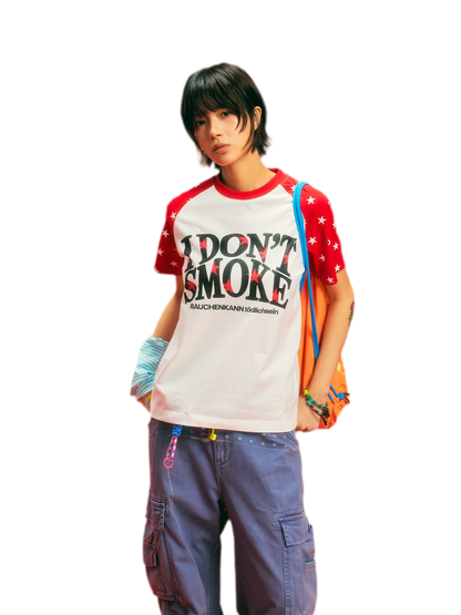 Cotton Star Print T-Shirt
