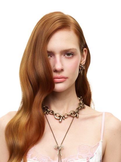 Vintage Bow Choker Necklace