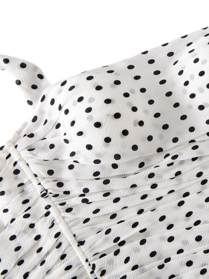 Polka Dot Bustier Top