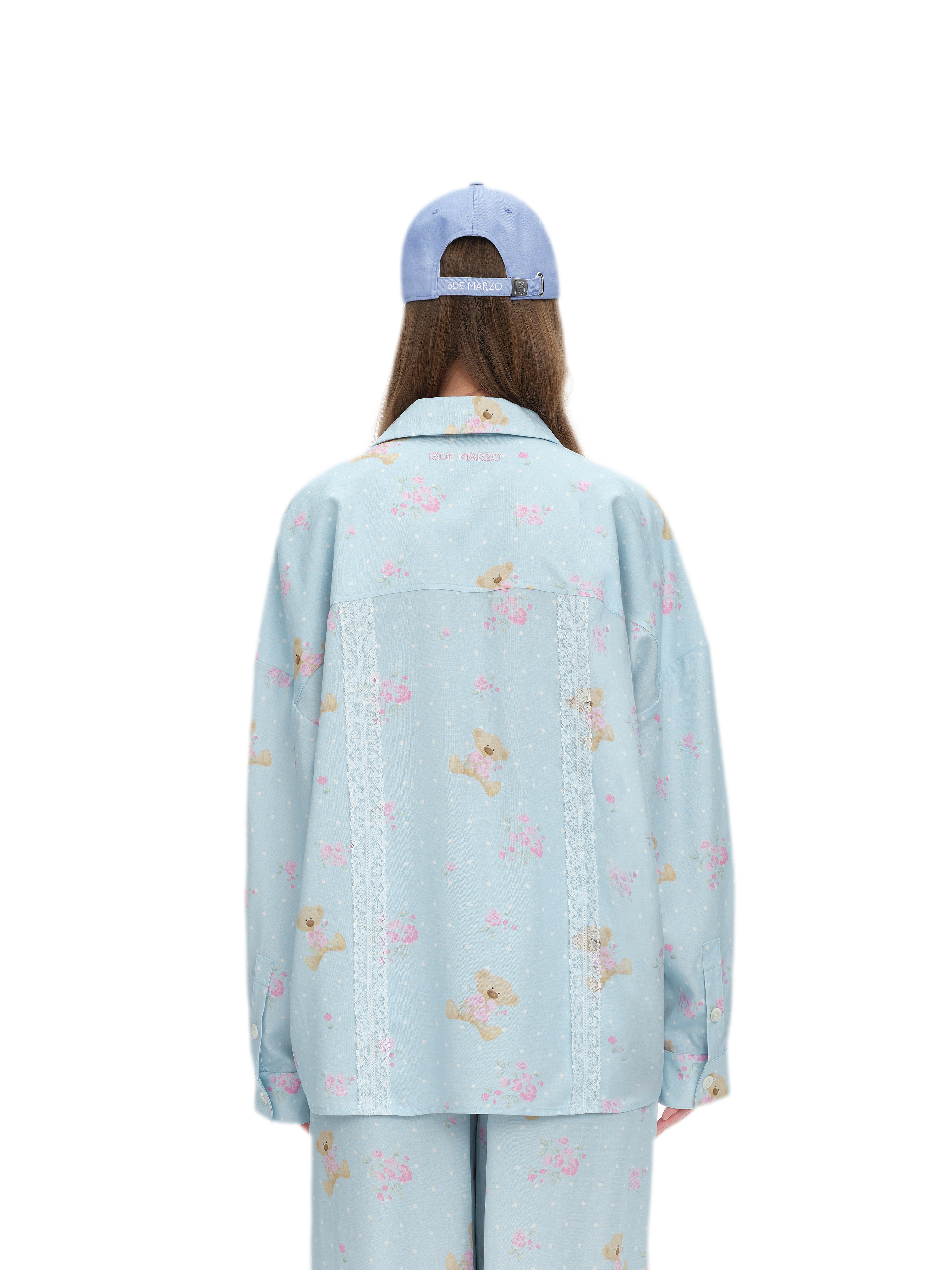 Floral Lace Trim Shirt