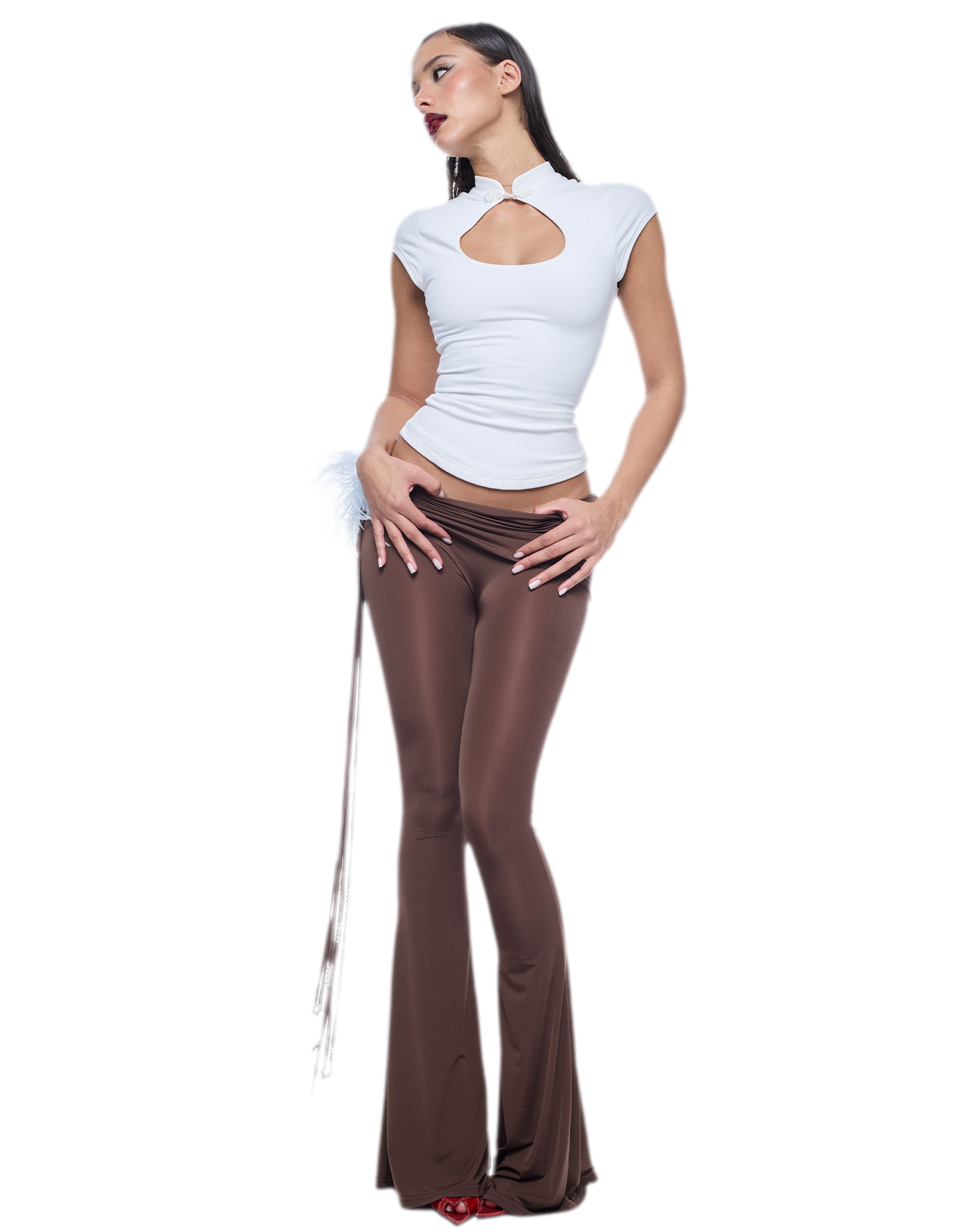 Chinese-Style Cutout Top