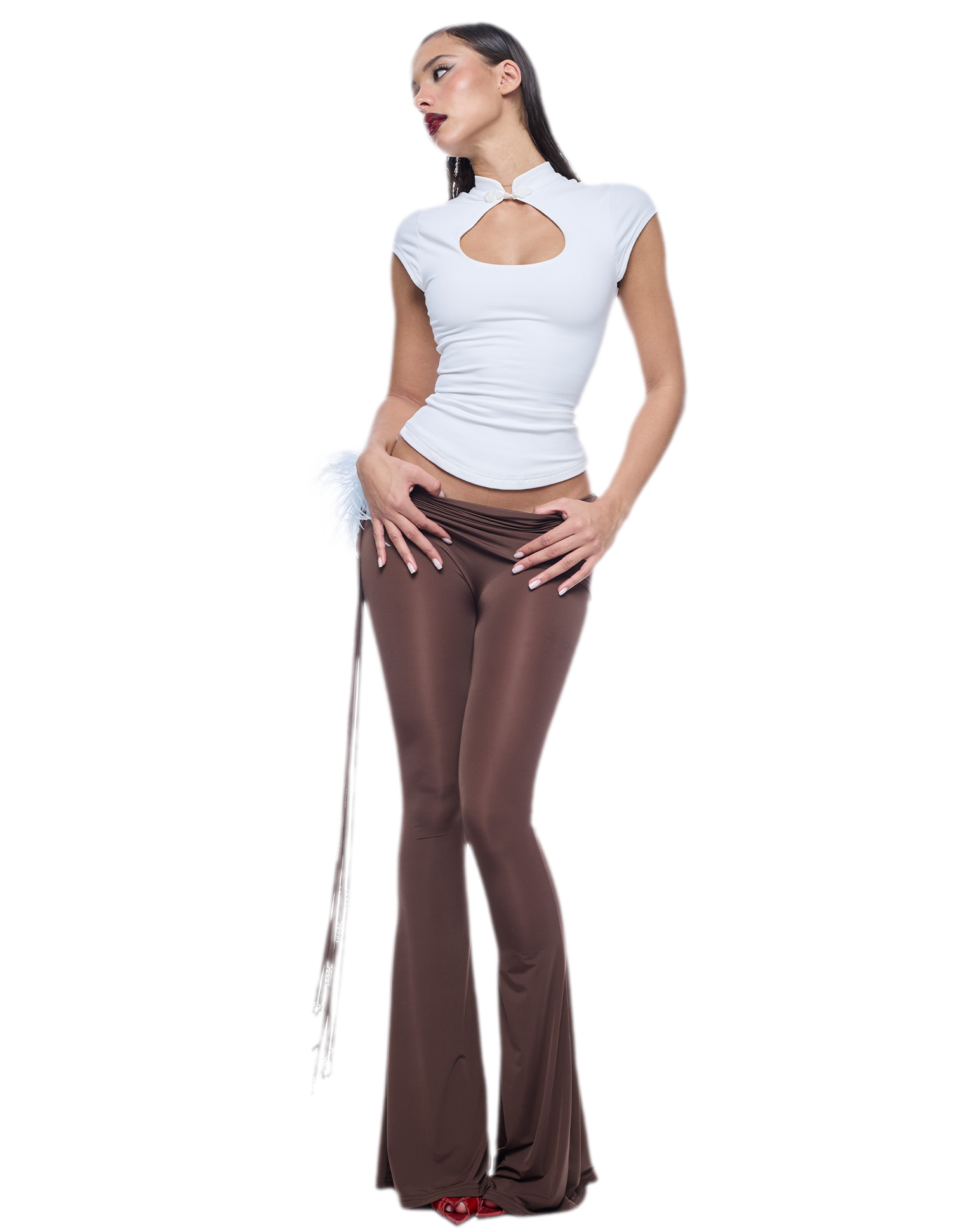 Chinese-Style Cutout Top