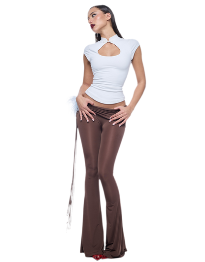 Chinese-Style Cutout Top