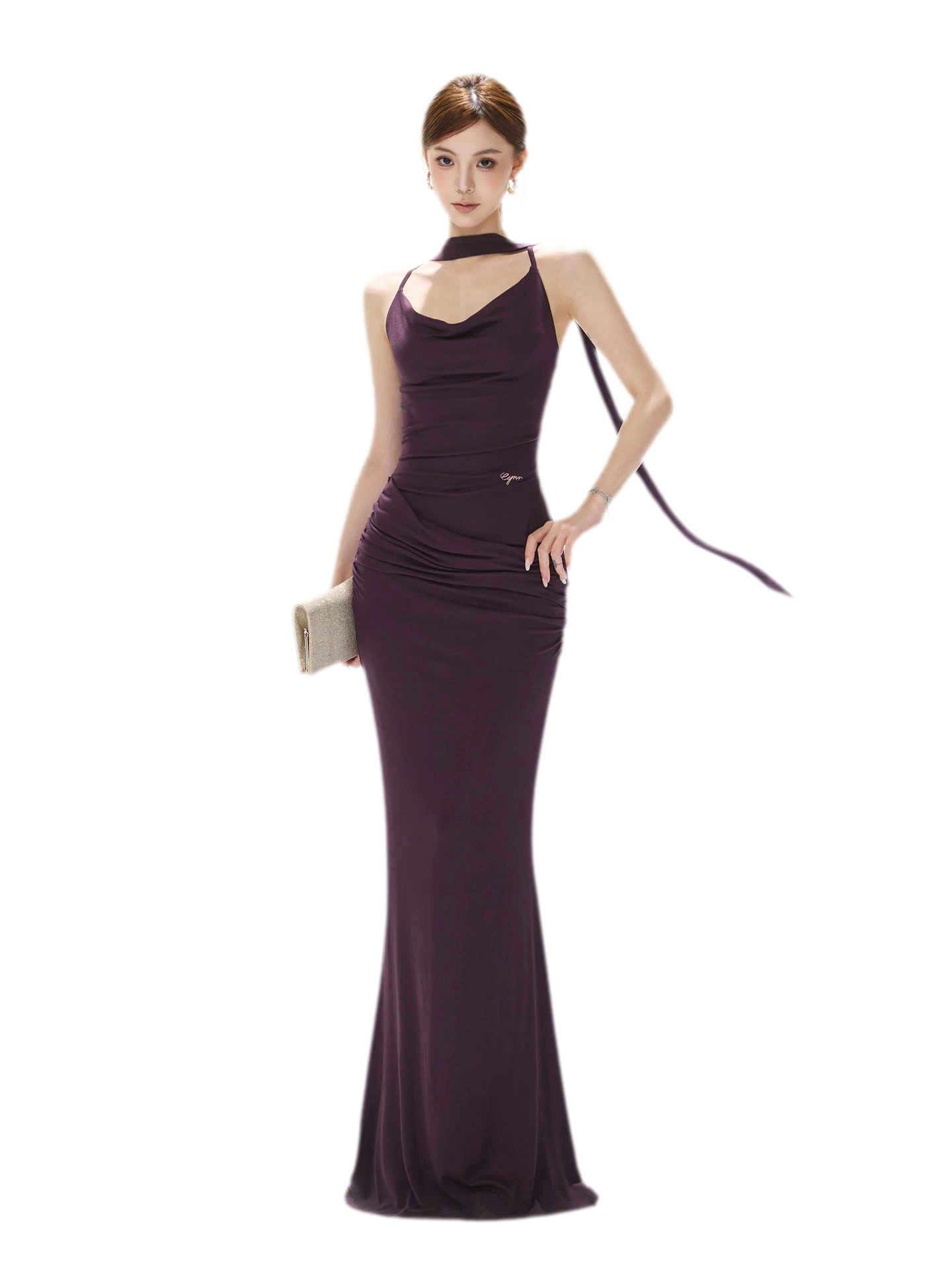 Draped Mermaid Cami Dress