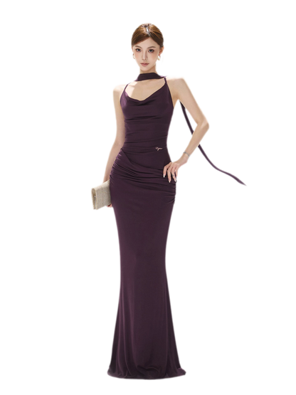 Draped Mermaid Cami Dress