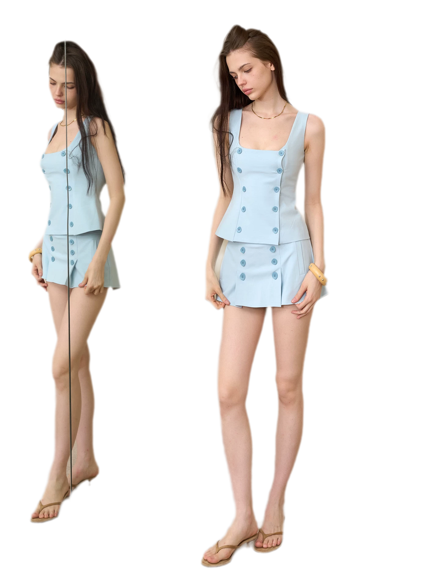 Double Breasted Suit Dress