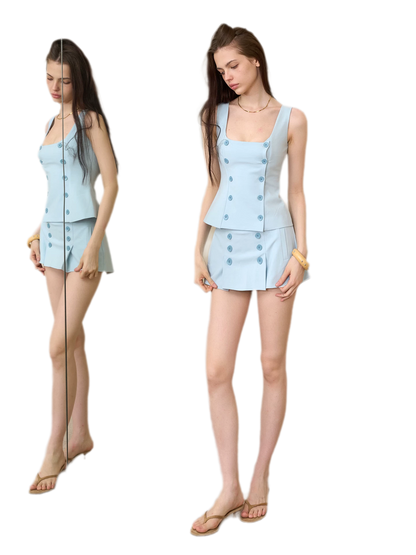 Double Breasted Suit Dress