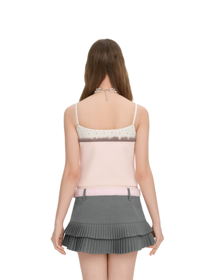 Two-Layer Tassel Camisole Vest