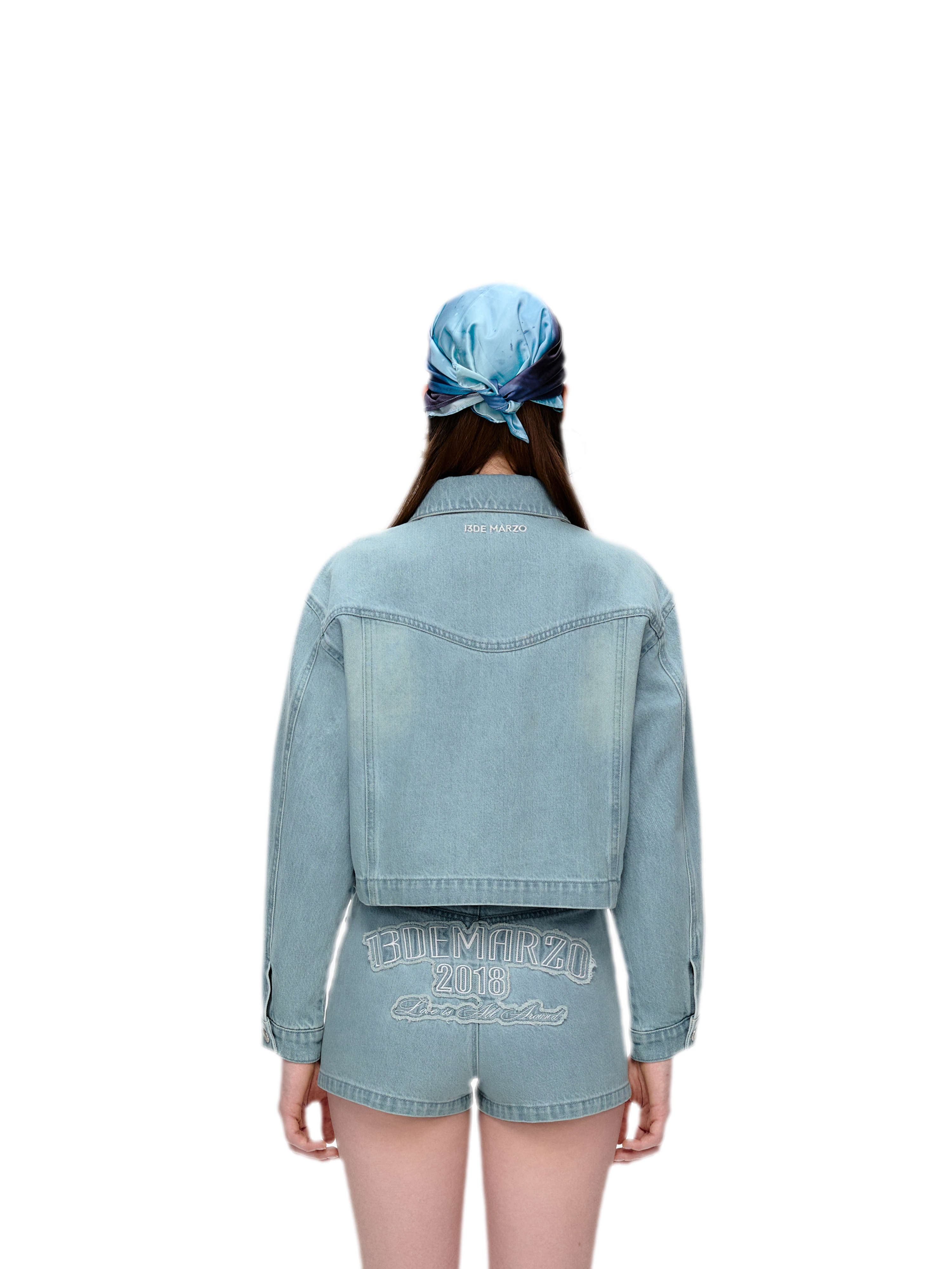 Bear Denim Zipped Shirt