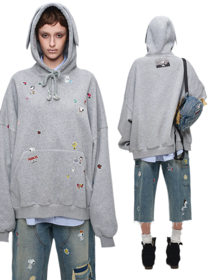 Washed Distressed Cropped Jeans