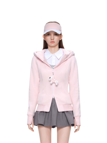 Soft Fleece Slim-Fit Hooded Jacket