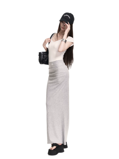 Sweetheart Ruched Maxi Dress