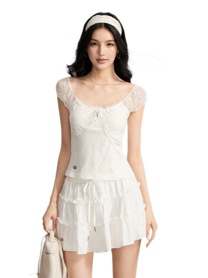 Lace Patchwork Top