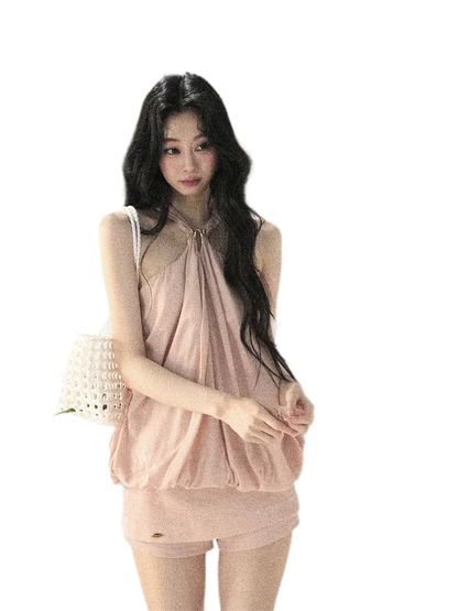 Misty Pink Culotte Set