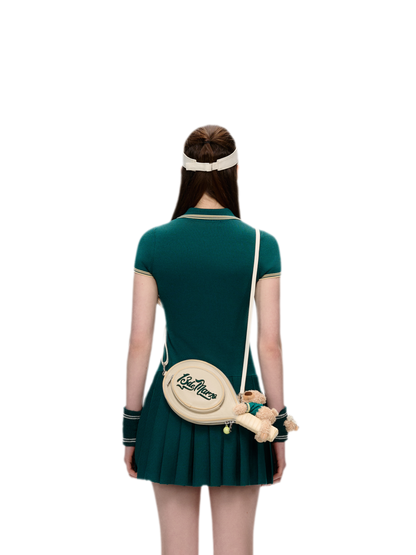 Tennis Pleated Polo Dress
