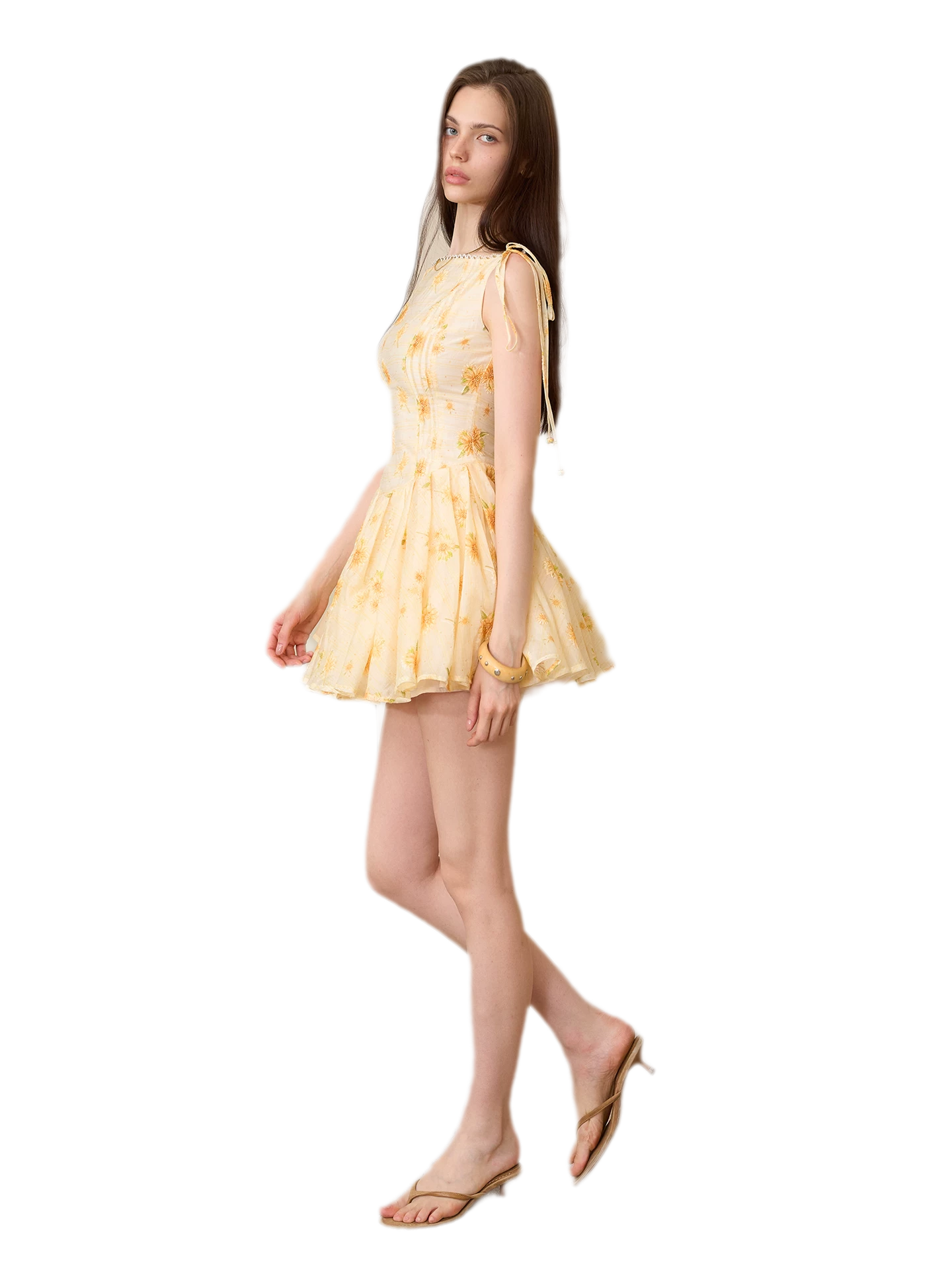 Daisy Embroidered Mini Dress