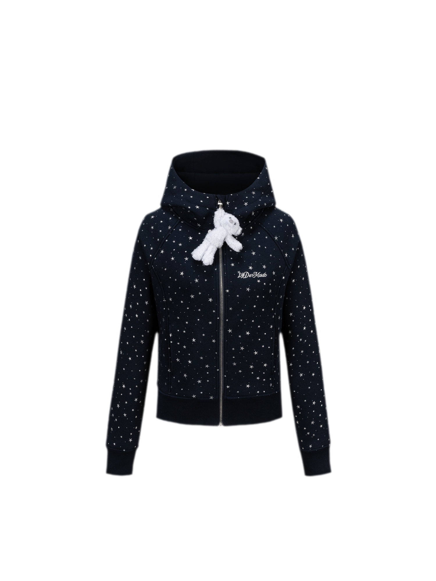 Starry Slim-Fit Hooded Sweatshirt