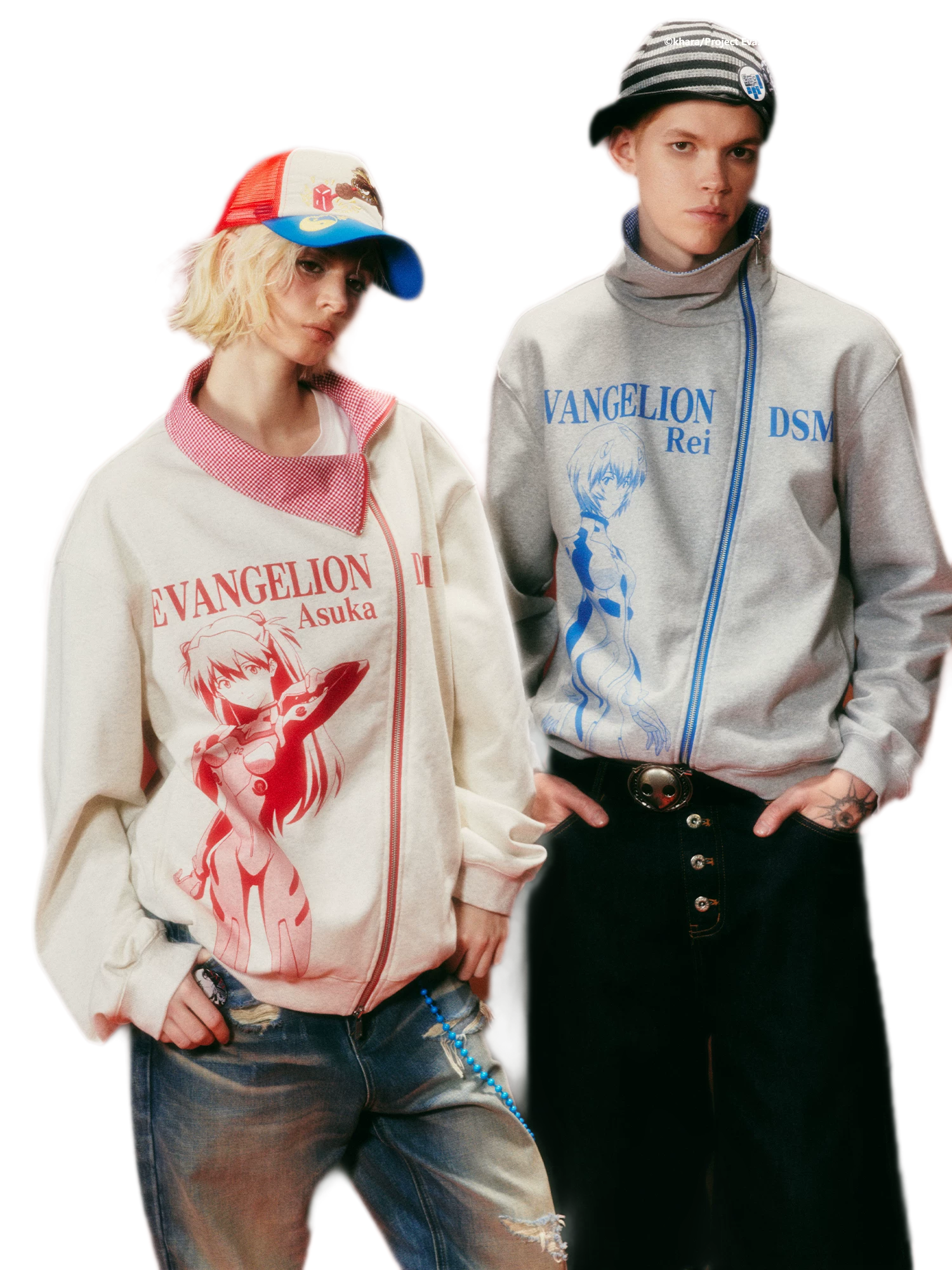 Diagonal Zip Hoodie Cardigan