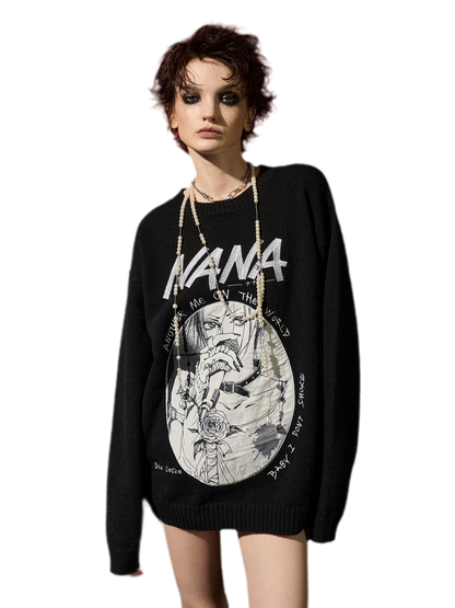 DSM X NANA Appliqué Crewneck Sweater