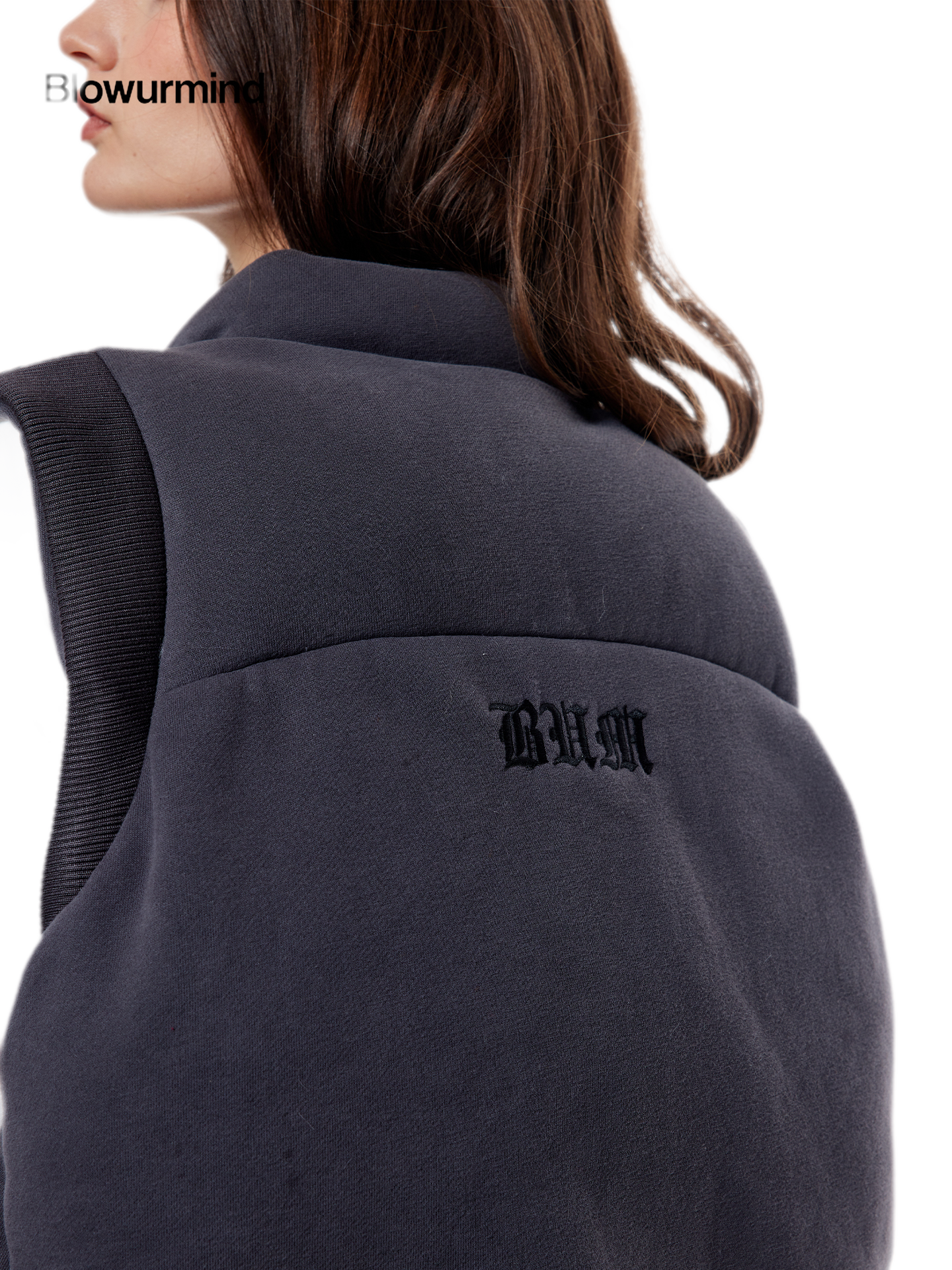 Fur Trim Hooded Vest