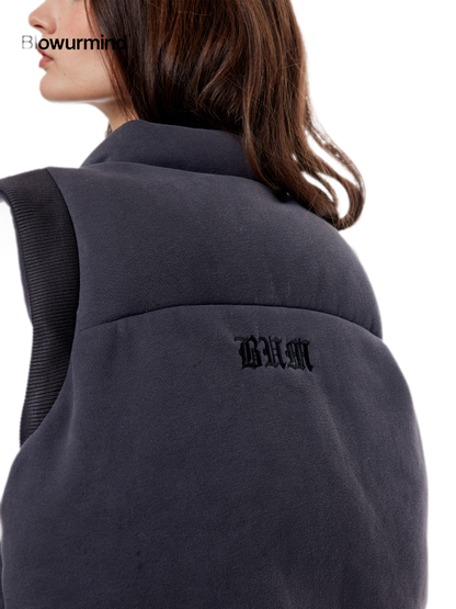 Fur Trim Hooded Vest