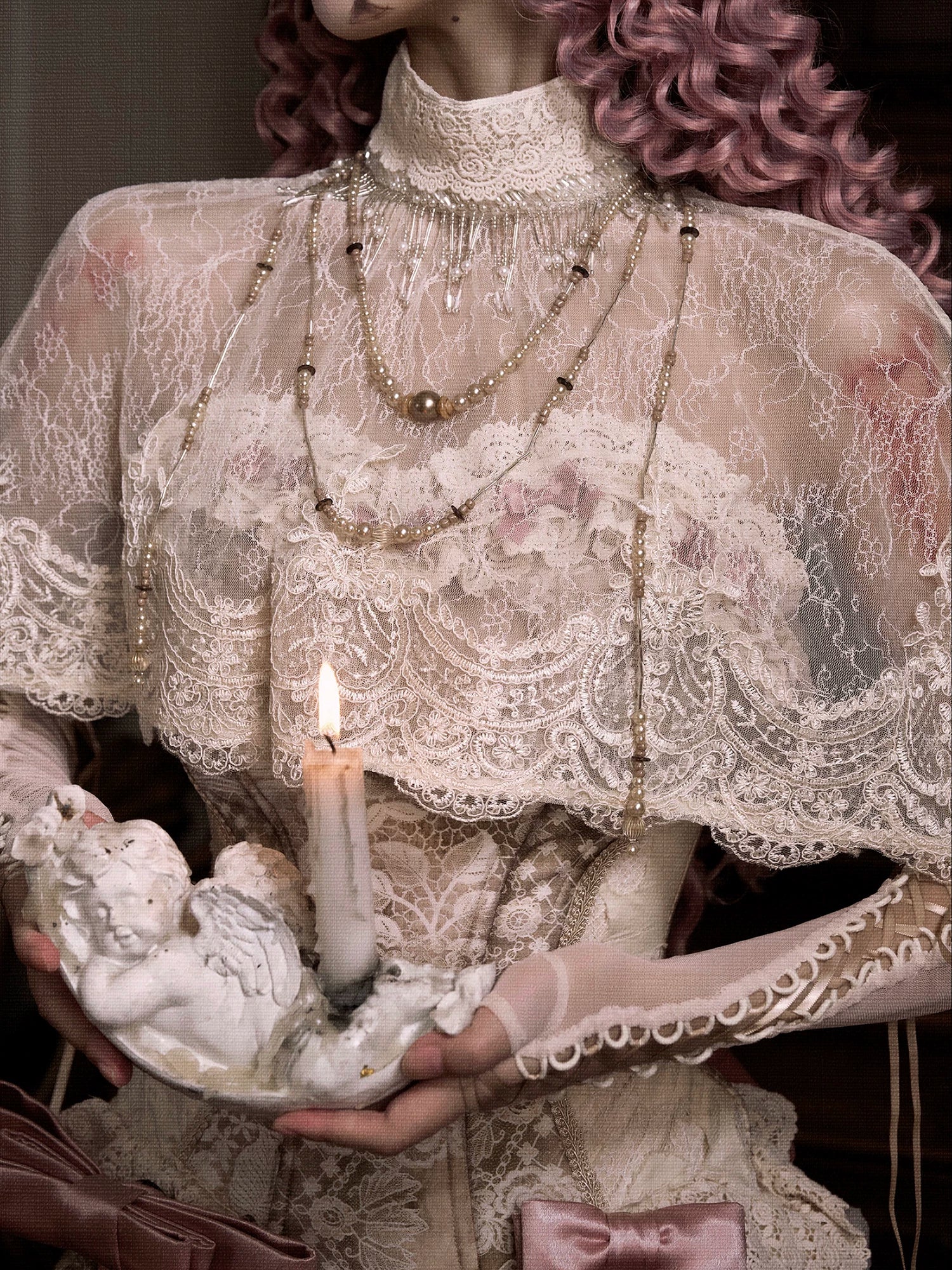 Lace Victorian Cape Top