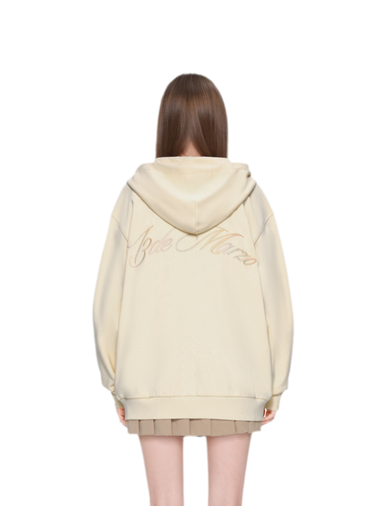 Bear Star Embroidered Hoodie