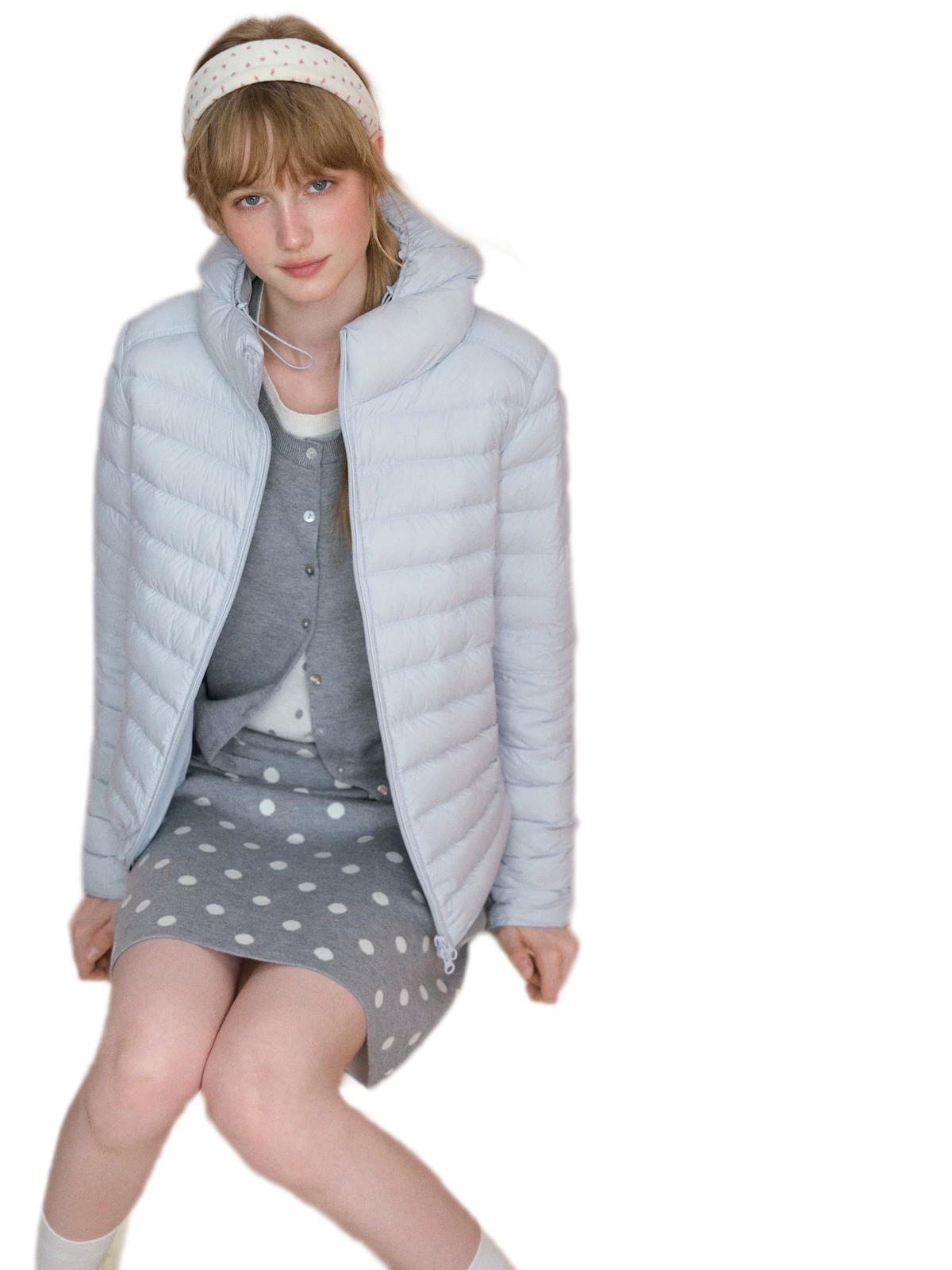 Lightweight Quilted Hooded Down Jacket